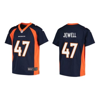 Youth Denver Broncos Josey Jewell #47 Navy Game Jersey