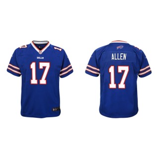 Youth Buffalo Bills Josh Allen #17 Royal Game Jersey