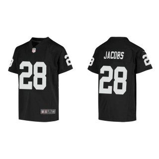 Youth Las Vegas Raiders Josh Jacobs #28 Black Game Jersey