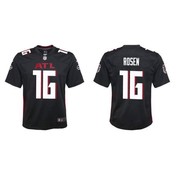 Youth Atlanta Falcons Josh Rosen #16 Black Game Jersey