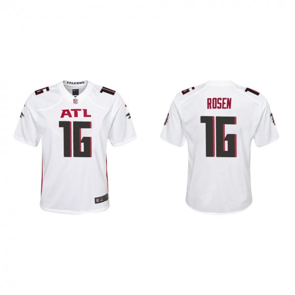 Youth Atlanta Falcons Josh Rosen #16 White Game Jersey