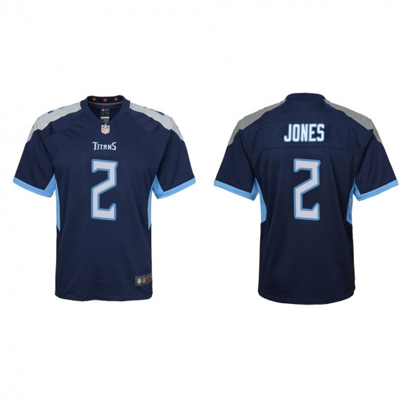 Youth Tennessee Titans Julio Jones #2 Navy Game Jersey