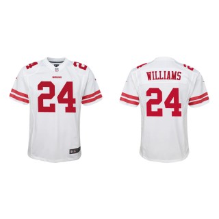 Youth San Francisco 49ers K'Waun Williams #24 White Game Jersey