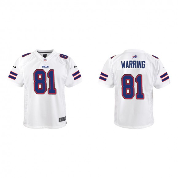 Youth Buffalo Bills Kahale Warring #81 White Game Jersey