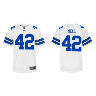 Youth Dallas Cowboys Keanu Neal #42 White Game Jersey
