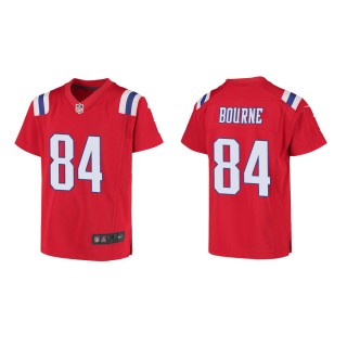 Youth New England Patriots Kendrick Bourne #84 Red Game Jersey