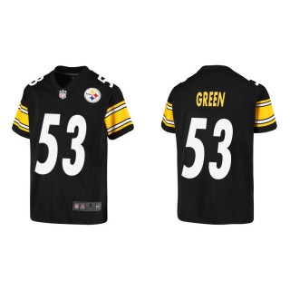 Youth Pittsburgh Steelers Kendrick Green #53 Black Game Jersey
