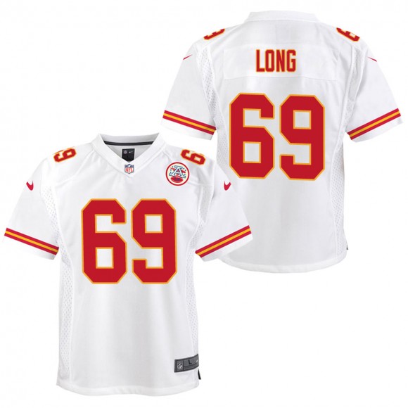 Youth Kansas City Chiefs Kyle Long White Game Jersey