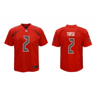 Youth Tampa Bay Buccaneers Kyle Trask Red Color Rush Game Jersey