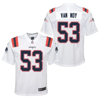 Youth New England Patriots Kyle Van Noy White Game Jersey