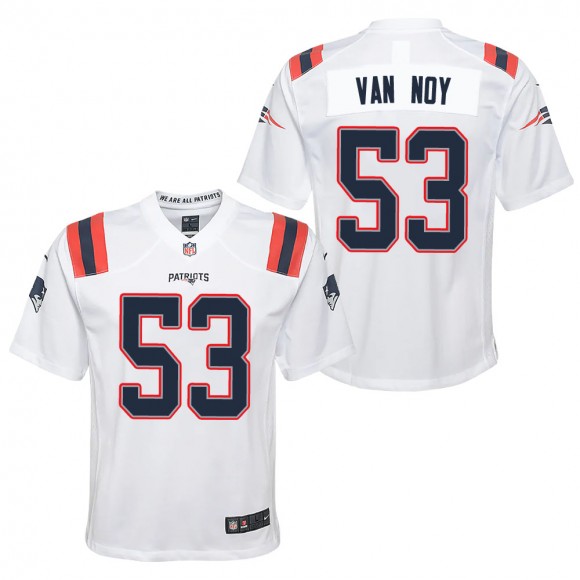 Youth New England Patriots Kyle Van Noy White Game Jersey