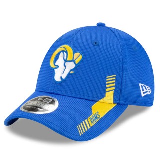 Youth Los Angeles Rams Royal 2021 NFL Sideline Home 9FORTY Adjustable Hat
