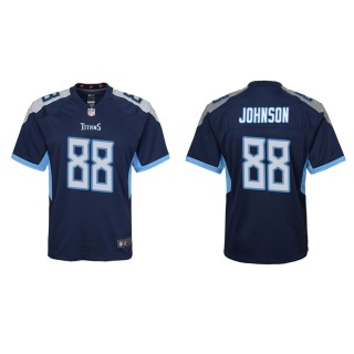 Youth Tennessee Titans Marcus Johnson #88 Navy Game Jersey