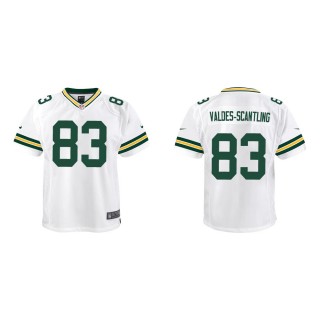 Youth Green Bay Packers Marquez Valdes-Scantling #83 White Game Jersey
