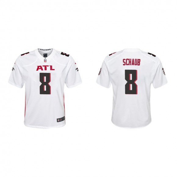 Youth Atlanta Falcons Matt Schaub #8 White Game Jersey