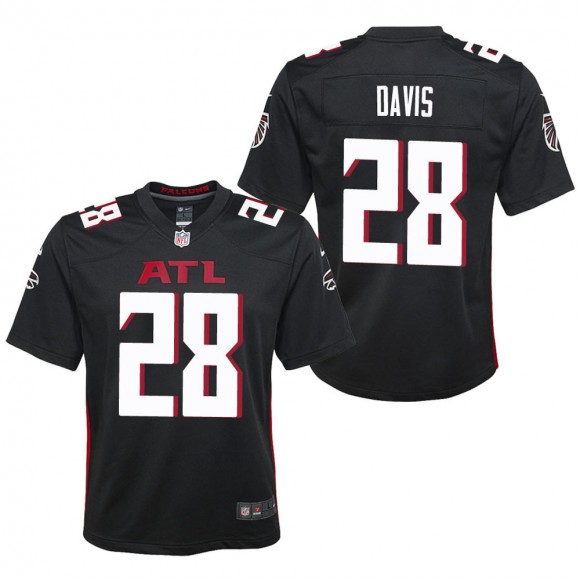 Youth Atlanta Falcons Mike Davis Black Game Jersey