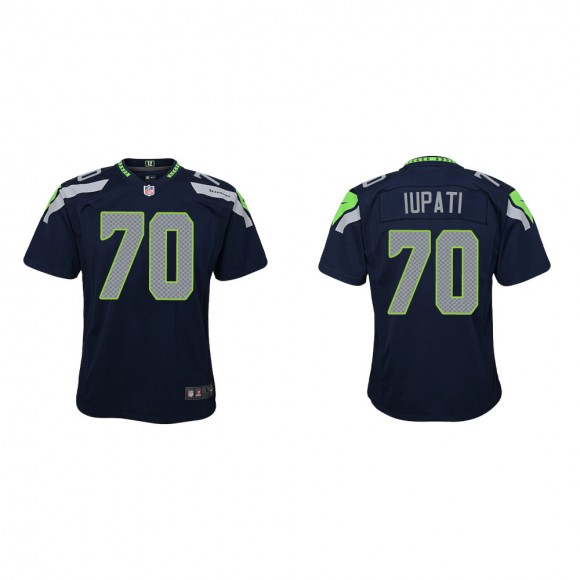 Youth Seattle Seahawks Mike Iupati #70 College Navy Game Jersey