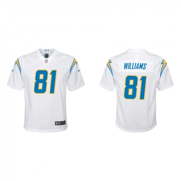 Youth Los Angeles Chargers Mike Williams #81 White Game Jersey