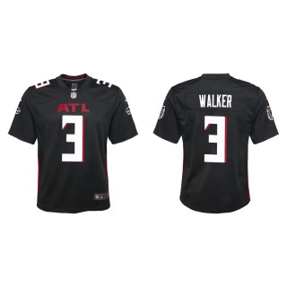 Youth Atlanta Falcons Mykal Walker #3 Black Game Jersey