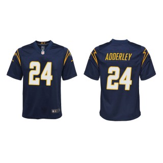 Youth Los Angeles Chargers Nasir Adderley #24 Navy Game Jersey