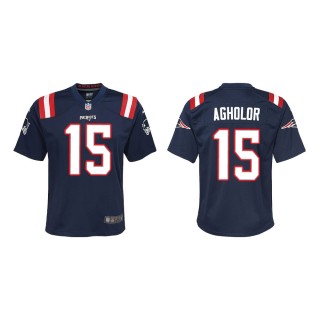 Youth New England Patriots Nelson Agholor #15 Navy Game Jersey