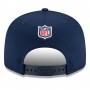 Youth New England Patriots Navy Black 2021 NFL Sideline Road 9FIFTY Snapback Hat