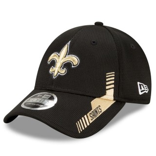 Youth New Orleans Saints Black 2021 NFL Sideline 9FORTY Adjustable Hat