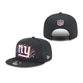 Youth Giants Charcoal 2021 NFL Crucial Catch 9FIFTY Snapback Adjustable Hat
