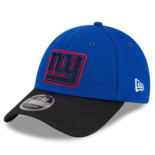 Youth New York Giants Royal Black 2021 NFL Sideline Home 9FORTY Adjustable Hat