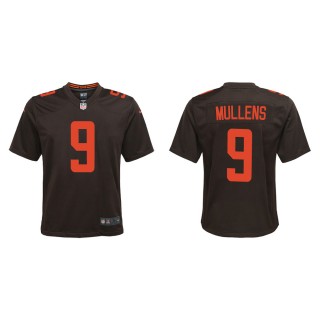 Youth Cleveland Browns Nick Mullens #9 Brown Alternate Game Jersey