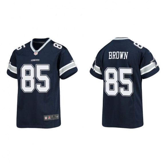 Youth Dallas Cowboys Noah Brown #85 Navy Game Jersey