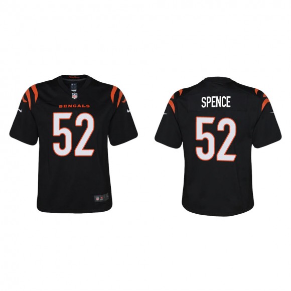 Youth Cincinnati Bengals Noah Spence #52 Black Game Jersey