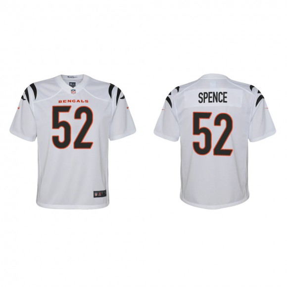 Youth Cincinnati Bengals Noah Spence #52 White Game Jersey