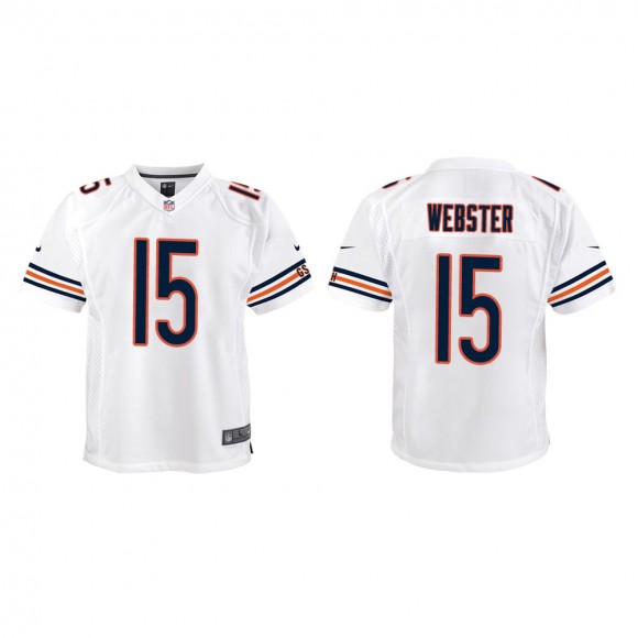 Youth Chicago Bears Nsimba Webster #15 White Game Jersey