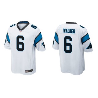 Youth Carolina Panthers P.J. Walker #6 White Game Jersey