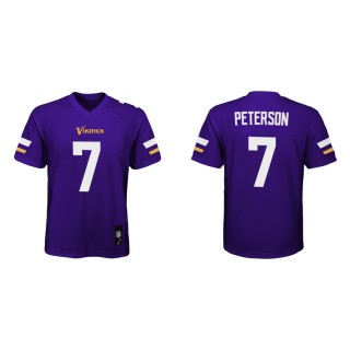 Youth Minnesota Vikings Patrick Peterson #7 Purple Game Jersey