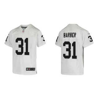 Youth Las Vegas Raiders Peyton Barber #31 White Game Jersey