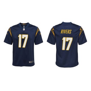 Youth Los Angeles Chargers Philip Rivers #17 Navy Game Jersey