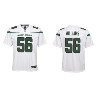 Youth New York Jets Quincy Williams #56 White Game Jersey
