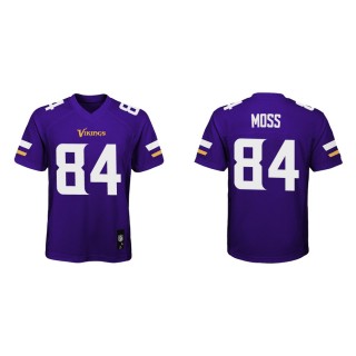 Youth Minnesota Vikings Randy Moss #84 Purple Game Jersey