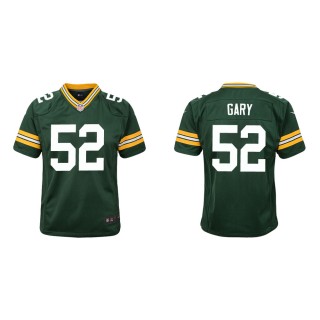 Youth Green Bay Packers Rashan Gary #52 Green Game Jersey