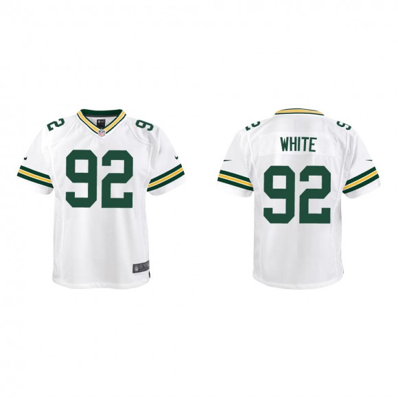 Youth Green Bay Packers Reggie White #92 White Game Jersey