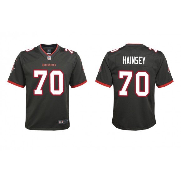 Youth Tampa Bay Buccaneers Robert Hainsey Pewter Alternate Game Jersey