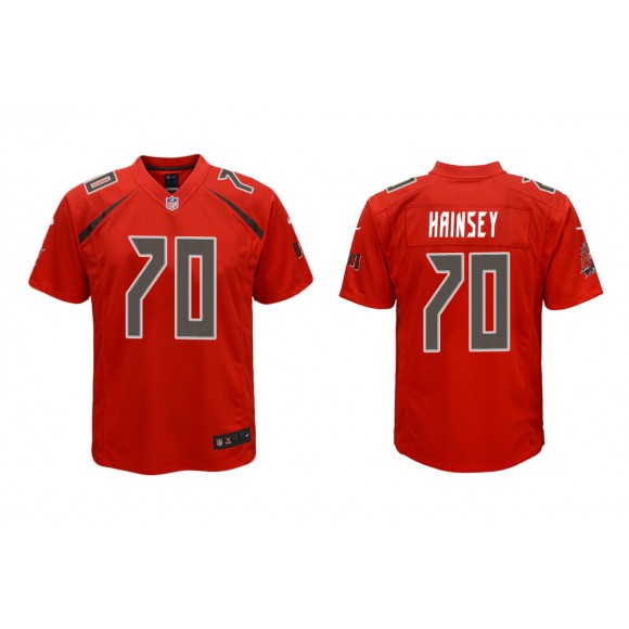 Youth Tampa Bay Buccaneers Robert Hainsey Red Color Rush Game Jersey