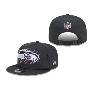 Youth Seahawks Charcoal 2021 NFL Crucial Catch 9FIFTY Snapback Adjustable Hat