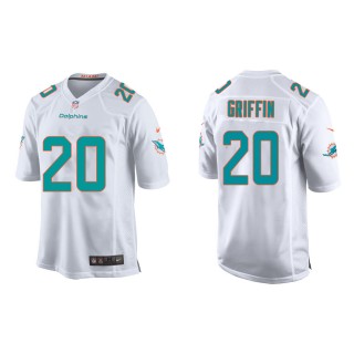 Youth Miami Dolphins Shaquem Griffin #20 White Game Jersey