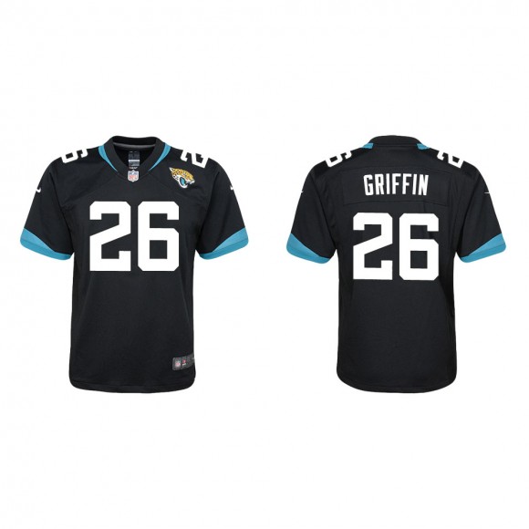 Youth Jacksonville Jaguars Shaquill Griffin #26 Black Game Jersey