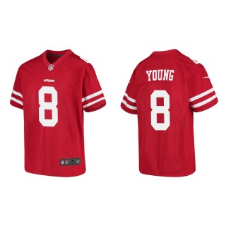 Youth San Francisco 49ers Steve Young #8 Red Game Jersey