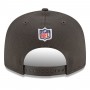 Youth Tampa Bay Buccaneers Pewter Black 2021 NFL Sideline Road 9FIFTY Snapback Hat