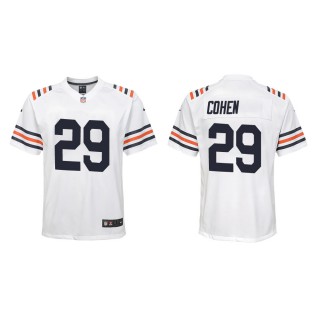 Youth Chicago Bears Tarik Cohen #29 White Classic Game Jersey